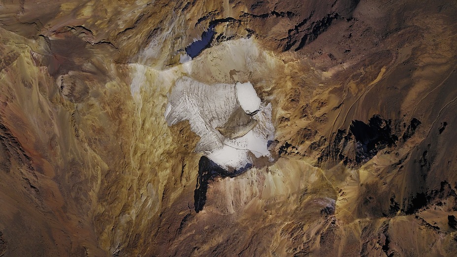 Satellite image of Iztaccihuatl