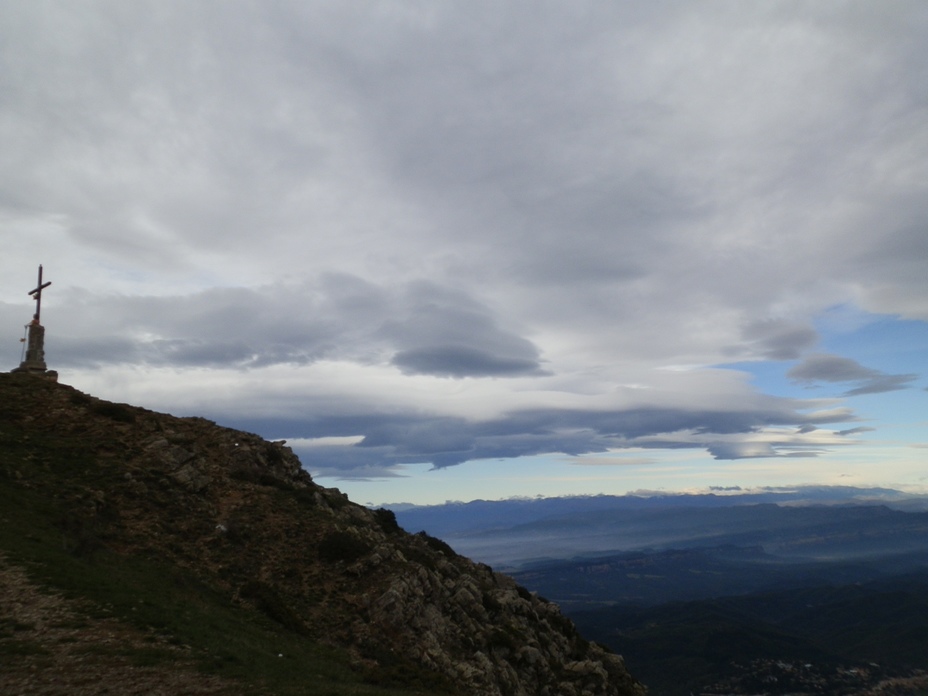 Matagalls in a windy day