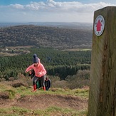 Steep way up, Garth Mountain, Mynydd y Garth