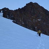 Coming down the couloir, Ras N'Ouanoukrim