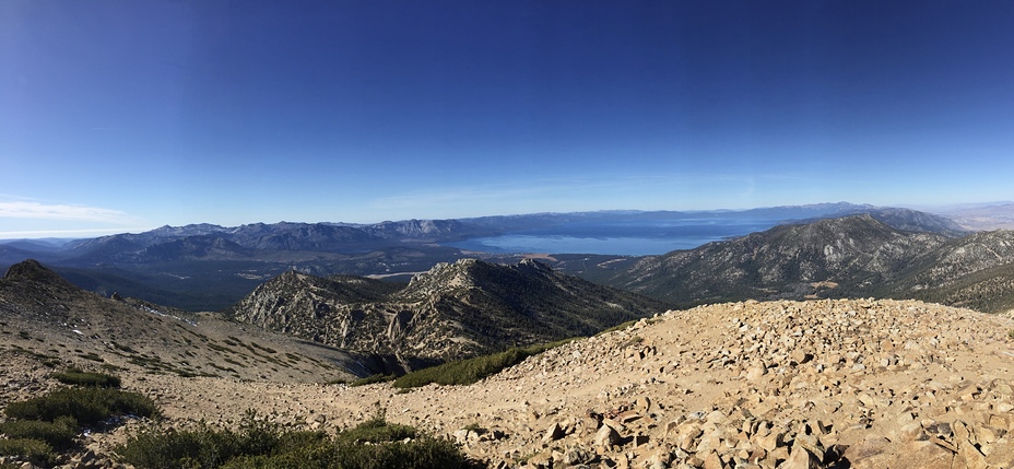 View from Freel Peak of Lake Tahoe