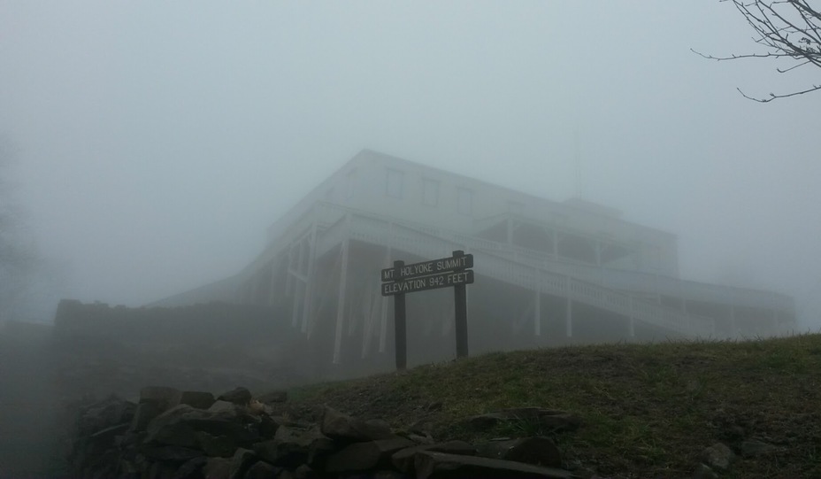 Mt Holyoke Summit House in the fog, Mount Holyoke