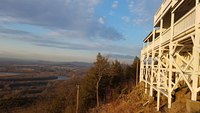 Connecticut river and the Summit House, Mount Holyoke photo