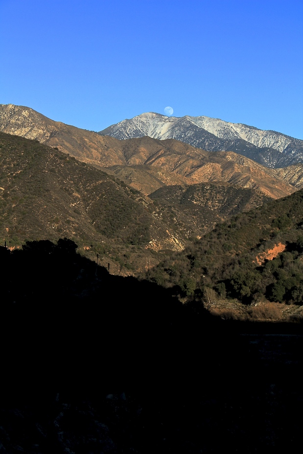 Moonrise Over Mt. San Antonio, 10,069 ft., Mount San Antonio