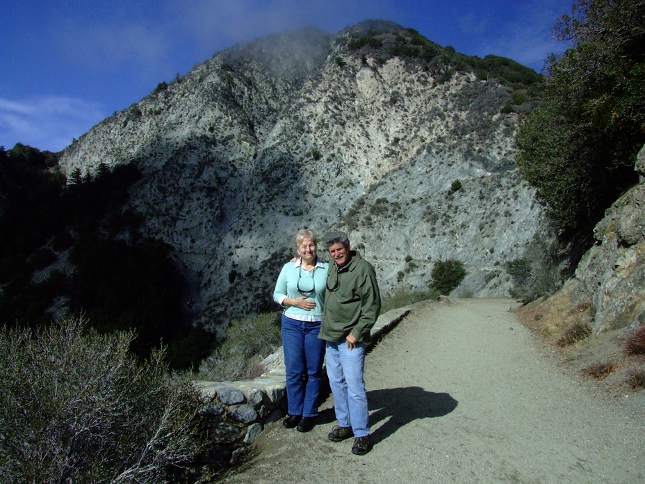 San Gabriel Peak, 6162 ft. Barbara and Mike