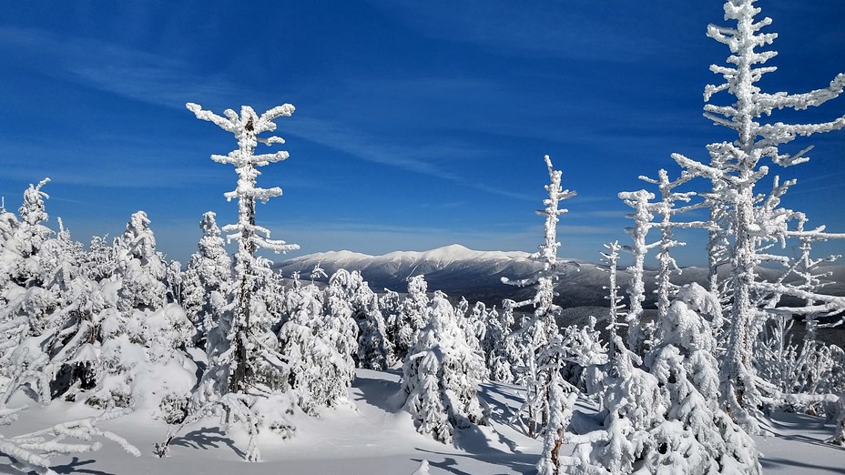 View of the Presidential range from near North Twin, North Twin Mountain (New Hampshire)