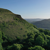 Crag of east flank Garth Mountain, Garth Mountain, Mynydd y Garth