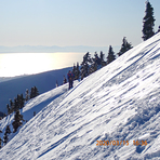 View west from winter route on Mt Seymour, Mount Seymour