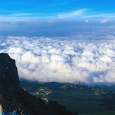 PANORAMA VIEW TOWARDS IZTA Y POPO, Malinche