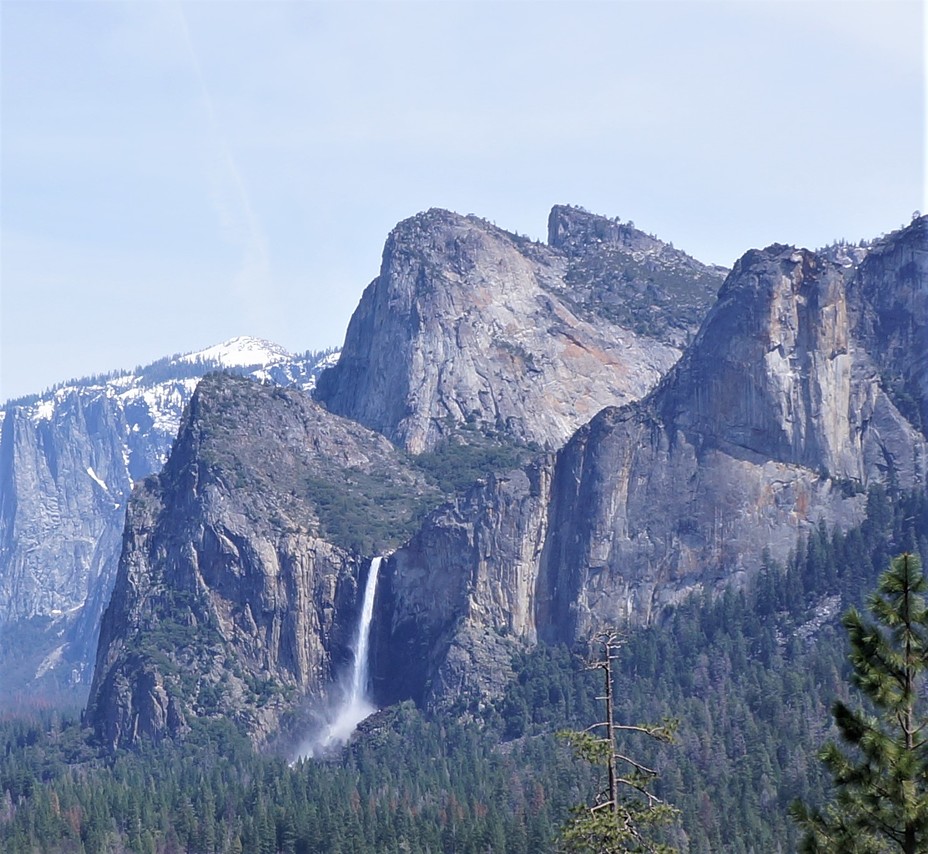 Cathedral Rocks and Bridalveil Fall, Middle Cathedral Rock