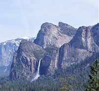 Cathedral Rocks and Bridalveil Fall, Middle Cathedral Rock photo