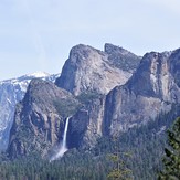 Cathedral Rocks and Bridalveil Fall, Middle Cathedral Rock