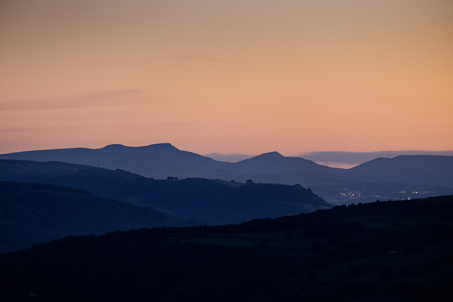 Dawn skies over the Brecon Beacons, Pen Y Fan