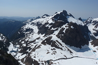 Mt Bate and our camp below, Mount Bate photo