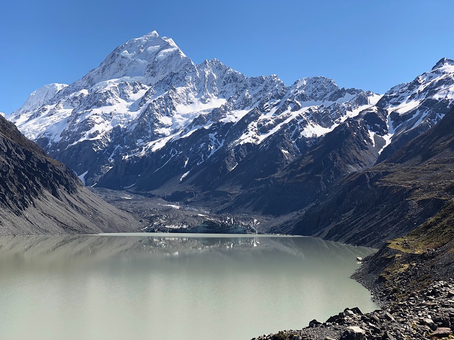 Aoraki/Mt Cook & the Hooker Glacier terminus, Aoraki/Mount Cook