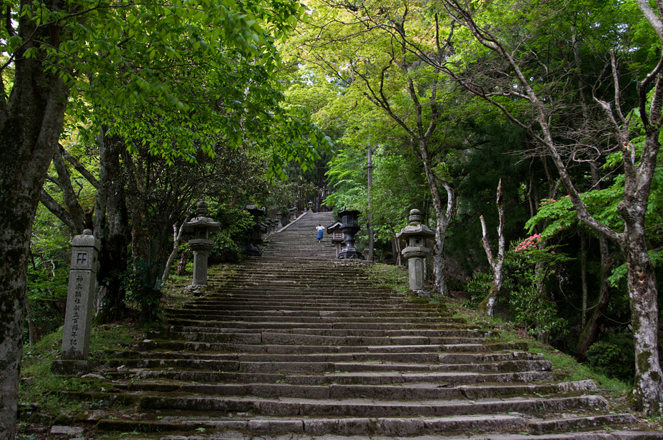 Steps to Atago Shrine, Mount Atago