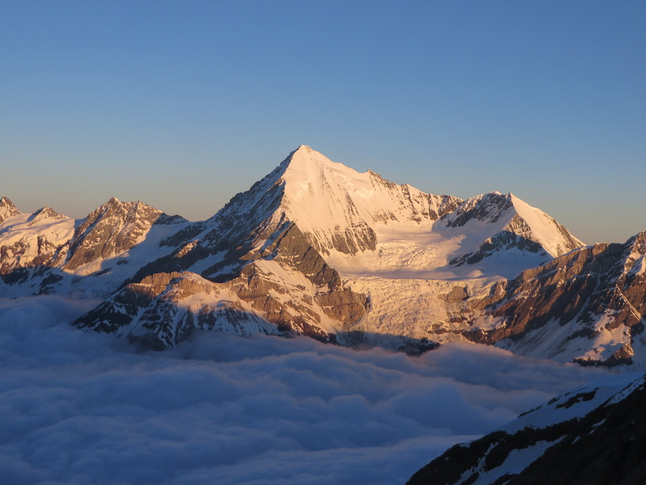 Weisshorn view from Domhutte