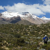 Hualca Hulaca from the approach trek, Hualca Hualca