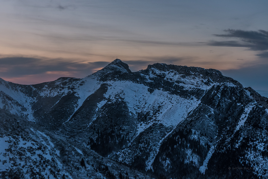 Giewont after sunser