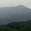 Behind the peak