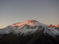 Late summer sunset, San José (volcano) photo