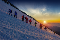 Warming Sunrise, Mount Elbrus photo