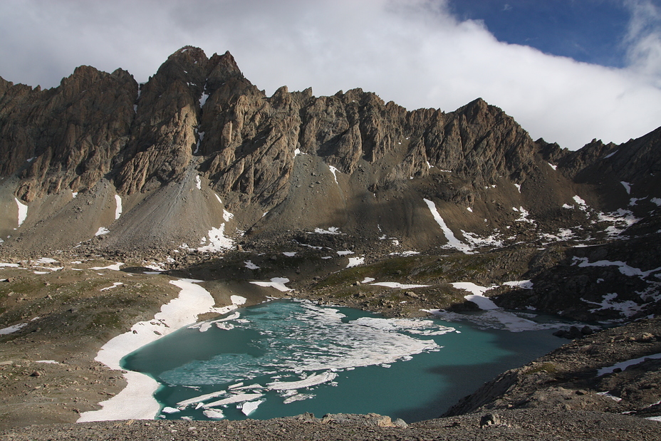 Aiguille de Chambeyron et Lac des 9 Couleurs (Ubaye)