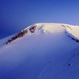 Elbrus in rays of sunrise, Mount Elbrus