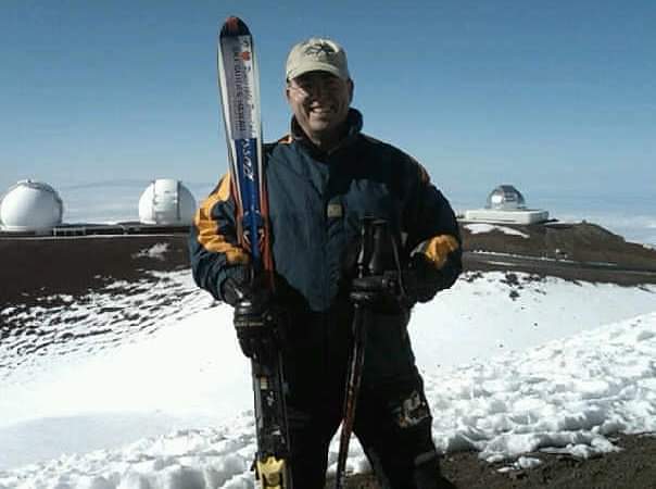 Skiing Mauna Kea