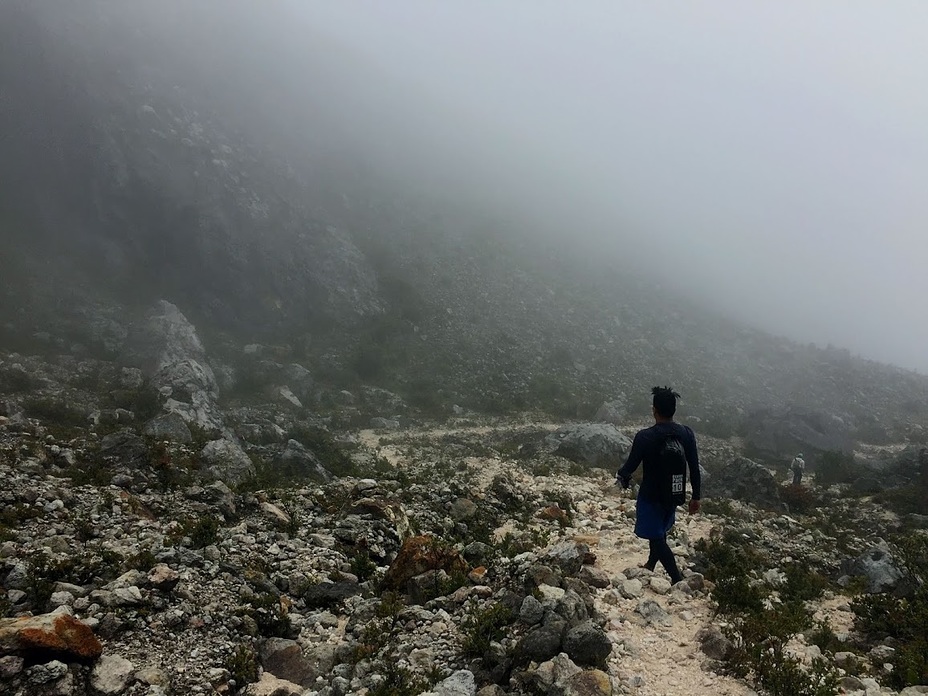 Trail Along Boulders, Mount Apo