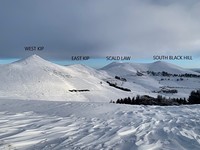 The Pentlands In Winter, Scald Law photo