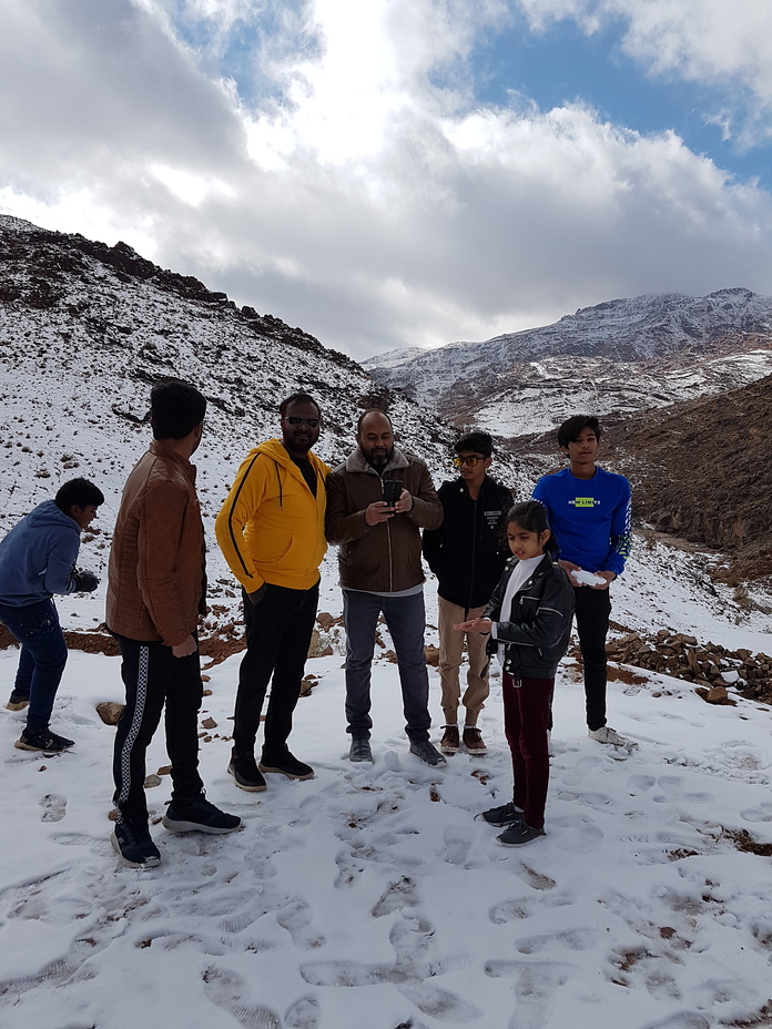 Snow in Saudi Arabia in January 2020, Jabal al-Lawz