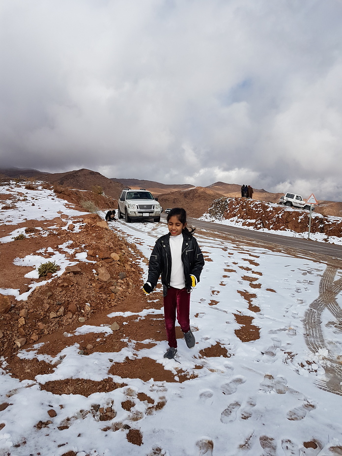 Snow in Saudi Arabia in January 2020, Jabal al-Lawz