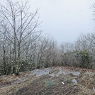 Snow on Springer Mountain, southern terminus of the Appalachian Trail
