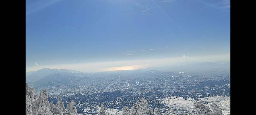 Mount Pentelicus summit view, Penteliko Mountain