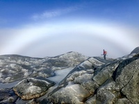 Fog rainbow, Mount Monadnock photo