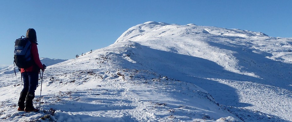 East ridge of Meall Fuar-mhonaidh 