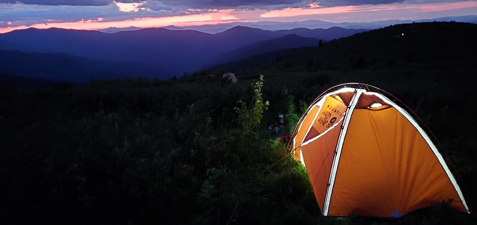 Black Balsam sunset, Black Balsam Knob