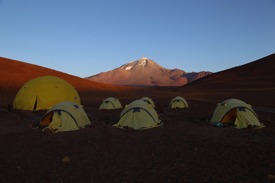 Base Camp view Argentine side, Llullaillaco