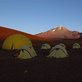 Base Camp view Argentine side, Llullaillaco