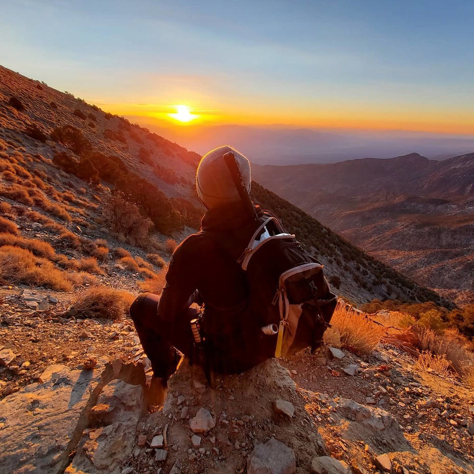 Sunrise with the ghost, Telescope Peak