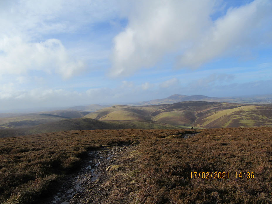 Sun breaking through, Culter Fell