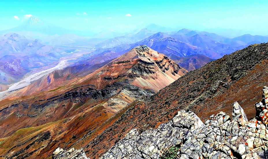 view of Damavand "Rizan and Laar protected area