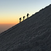 Amanecer de camino a la cumbre., Pico de Orizaba