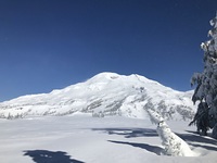 Windy day, South Sister Volcano photo