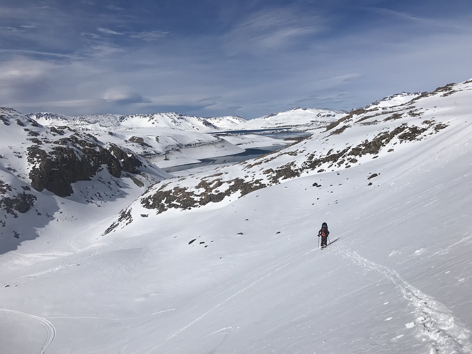 Laguna del Maule mirada desde el Cerro Quemado