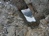 The window just before the true summit, Grotto Mountain photo