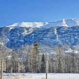 Grotto from the highway, Grotto Mountain