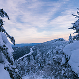 Long Trail on Mount Mansfield, March 2021