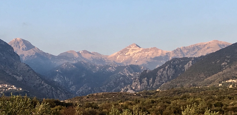 Taygetos pyramid from Kardamili